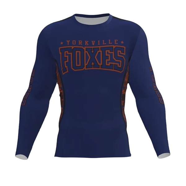 Custom Sublimated Elite Long Sleeve Compression Shirt - Custom Sublimated Elite Long Sleeve Compression Shirt - Image 1 of 3