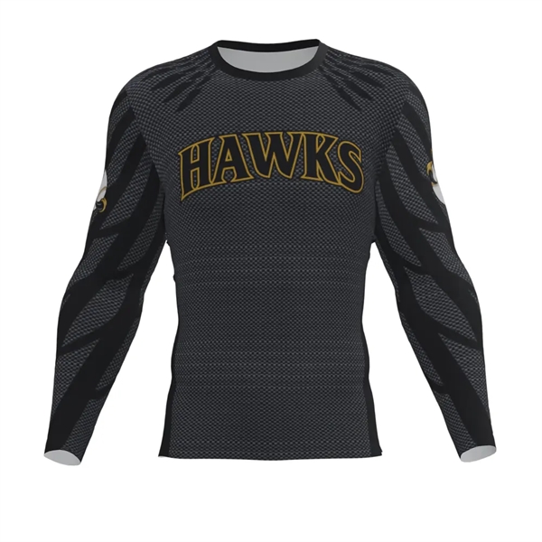 Custom Sublimated Elite Long Sleeve Compression Shirt - Custom Sublimated Elite Long Sleeve Compression Shirt - Image 3 of 3