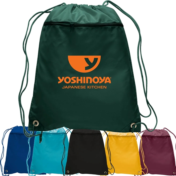 Polyester Drawstring Bag USA Decorated (15" x 18.75") - Polyester Drawstring Bag USA Decorated (15" x 18.75") - Image 1 of 19
