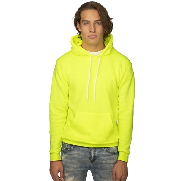 USA Made Unisex Fleece Neon Pullover Hoodie - USA Made Unisex Fleece Neon Pullover Hoodie - Image 2 of 2