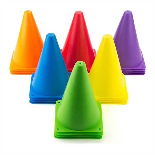 7 Inch Plastic Training Cones - 7 Inch Plastic Training Cones - Image 1 of 4