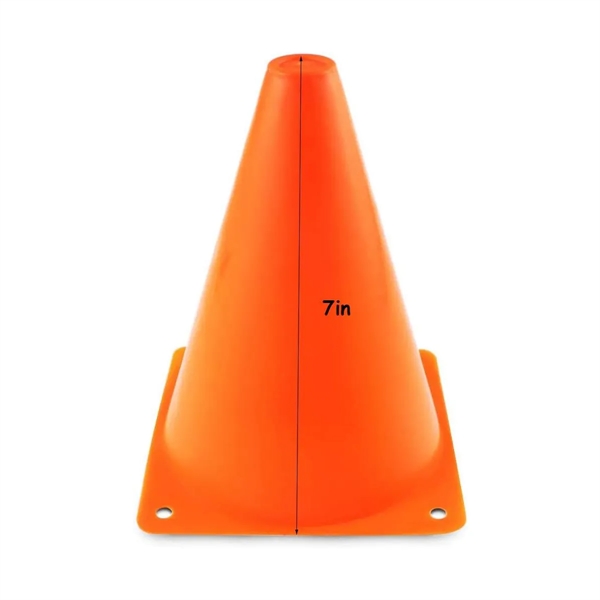 7 Inch Plastic Training Cones - 7 Inch Plastic Training Cones - Image 2 of 4