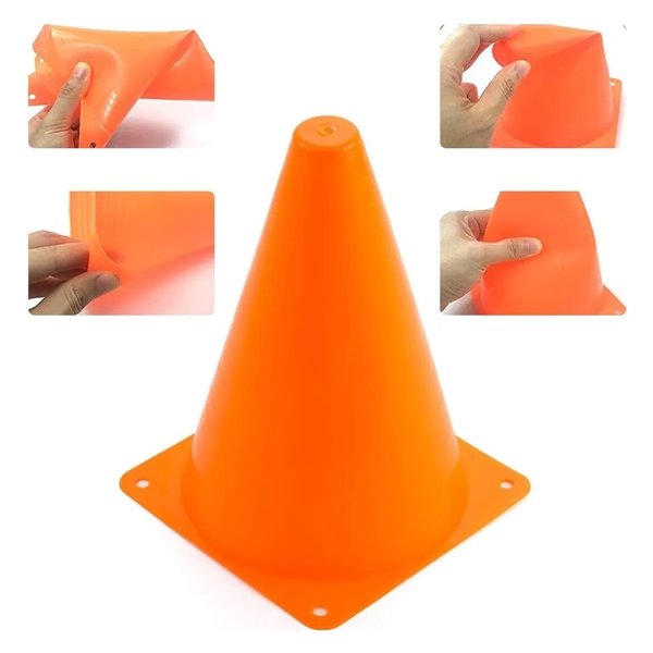 7 Inch Plastic Training Cones - 7 Inch Plastic Training Cones - Image 3 of 4