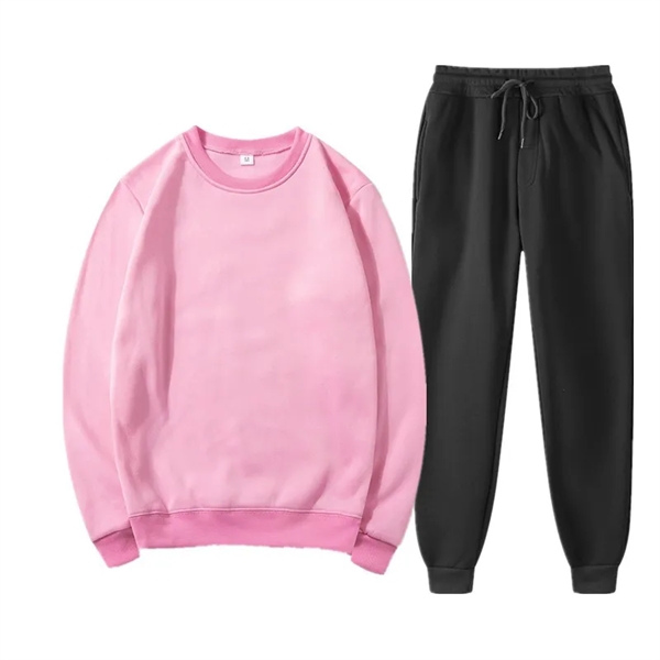 Fleece Hoodie Set Round Collar Fall Winter - Fleece Hoodie Set Round Collar Fall Winter - Image 11 of 18