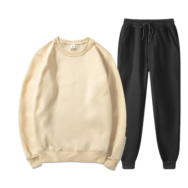 Fleece Hoodie Set Round Collar Fall Winter - Fleece Hoodie Set Round Collar Fall Winter - Image 13 of 18