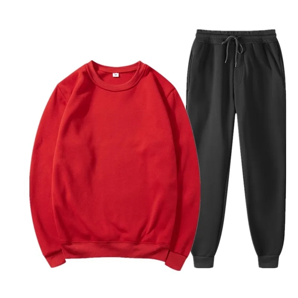 Fleece Hoodie Set Round Collar Fall Winter - Fleece Hoodie Set Round Collar Fall Winter - Image 15 of 18