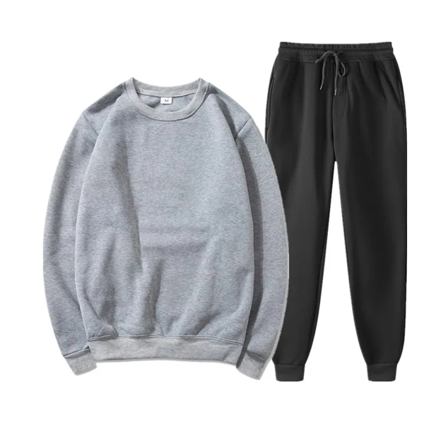 Fleece Hoodie Set Round Collar Fall Winter - Fleece Hoodie Set Round Collar Fall Winter - Image 16 of 18