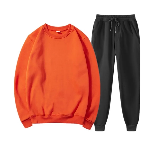 Fleece Hoodie Set Round Collar Fall Winter - Fleece Hoodie Set Round Collar Fall Winter - Image 17 of 18