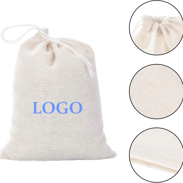 Cotton Drawstring Pouch Bag - Cotton Drawstring Pouch Bag - Image 0 of 1