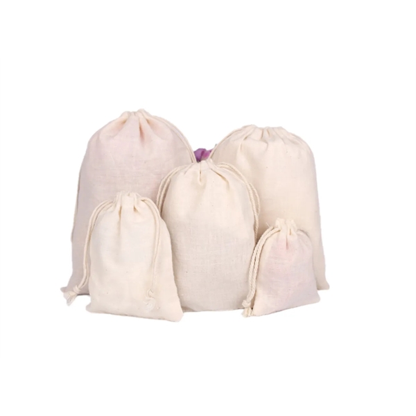 Cotton Drawstring Pouch Bag - Cotton Drawstring Pouch Bag - Image 1 of 1