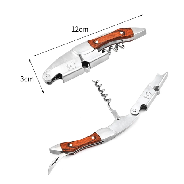 Wooden Handle Wine Opener - Wooden Handle Wine Opener - Image 1 of 3