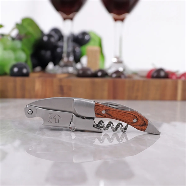 Wooden Handle Wine Opener - Wooden Handle Wine Opener - Image 3 of 3