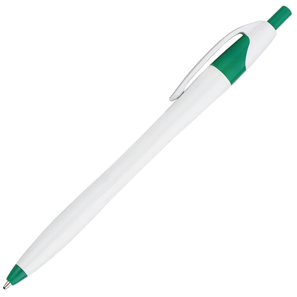 White Barrel European Design Ballpoint Pen - White Barrel European Design Ballpoint Pen - Image 3 of 5