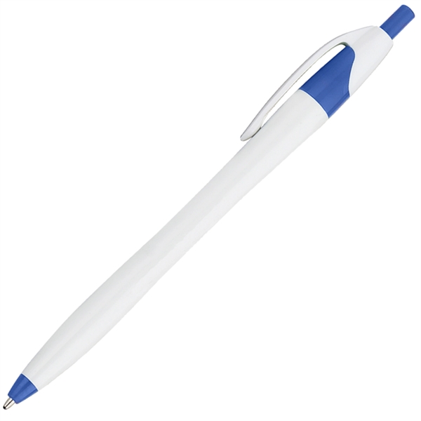 White Barrel European Design Ballpoint Pen - White Barrel European Design Ballpoint Pen - Image 2 of 5