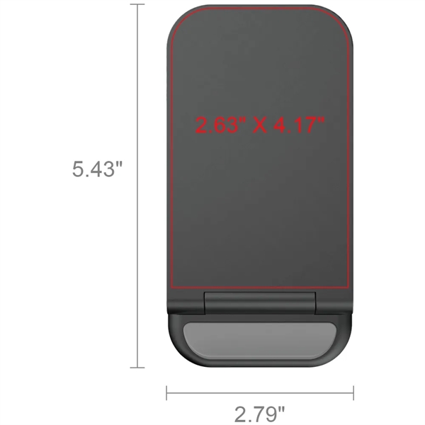 Peoria 15W Foldable Wireless Charger Stand - Peoria 15W Foldable Wireless Charger Stand - Image 8 of 9