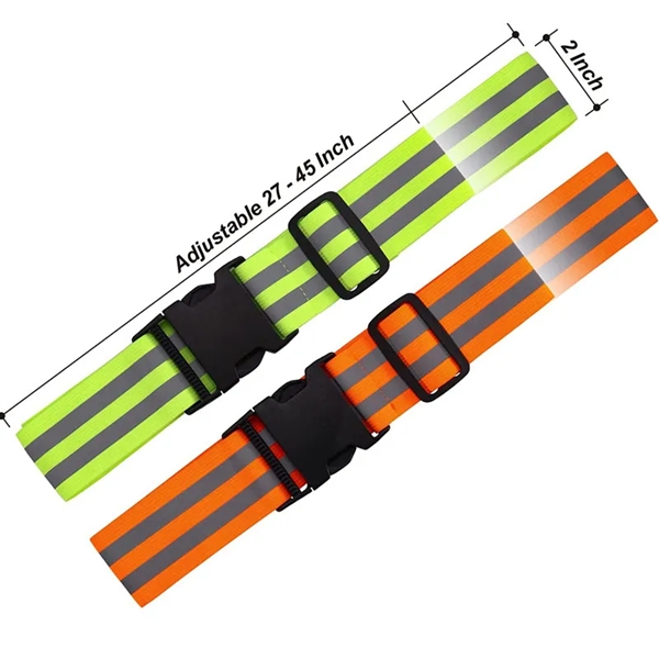 High Visibility Double Reflective Stripe Safety Belt - High Visibility Double Reflective Stripe Safety Belt - Image 3 of 3