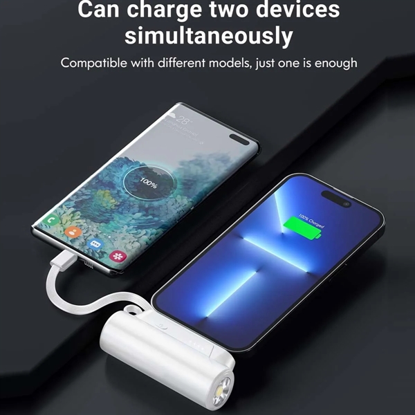 4000mAh Small Portable Fast Charger Built-in  Flashlight - 4000mAh Small Portable Fast Charger Built-in  Flashlight - Image 2 of 5