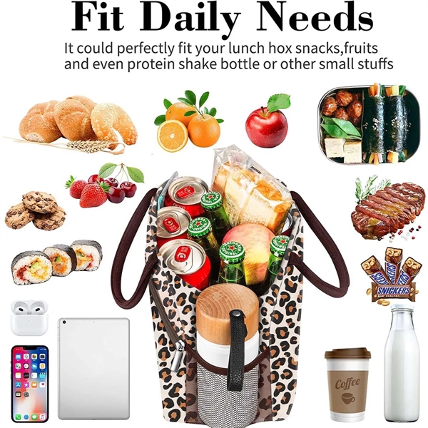 Large Capacity Reusable Insulated Cooler Lunch Tote bag - Large Capacity Reusable Insulated Cooler Lunch Tote bag - Image 4 of 5