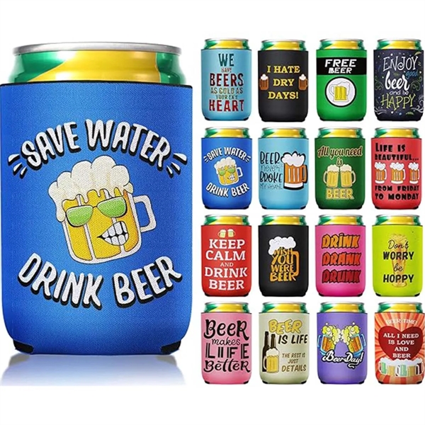 Budget Multipurpose Washable Collapsible Foam Can Holder - Budget Multipurpose Washable Collapsible Foam Can Holder - Image 2 of 2