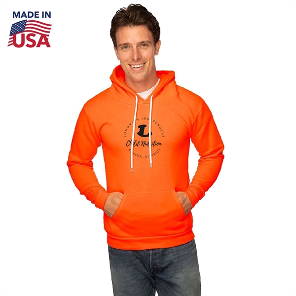 USA Made Unisex Fleece Neon Pullover Hoodie - USA Made Unisex Fleece Neon Pullover Hoodie - Image 0 of 2