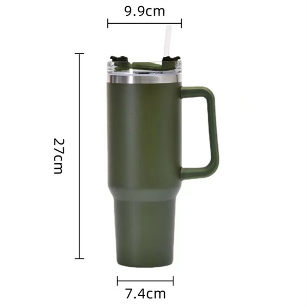 40 oz Insulated Travel Tumbler with Handle - 40 oz Insulated Travel Tumbler with Handle - Image 3 of 3