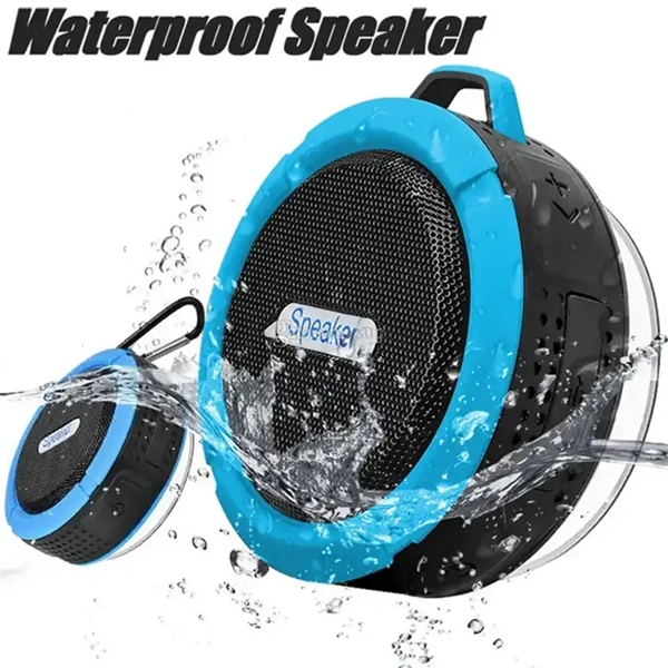 Waterproof Bluetooth Shower Wireless Speaker with Clip - Waterproof Bluetooth Shower Wireless Speaker with Clip - Image 2 of 5