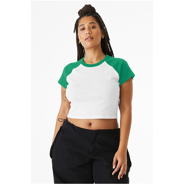 Bella + Canvas Ladies' Micro Ribbed Raglan Baby T-Shirt - Bella + Canvas Ladies' Micro Ribbed Raglan Baby T-Shirt - Image 18 of 58