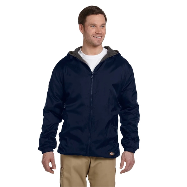 Dickies Men's Fleece-Lined Hooded Nylon Jacket - Dickies Men's Fleece-Lined Hooded Nylon Jacket - Image 4 of 9