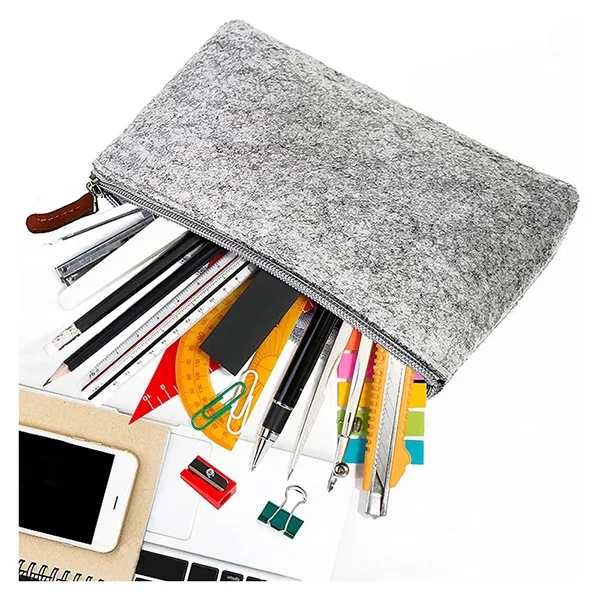 Custom Rpet Felt Pencil case - Custom Rpet Felt Pencil case - Image 1 of 3