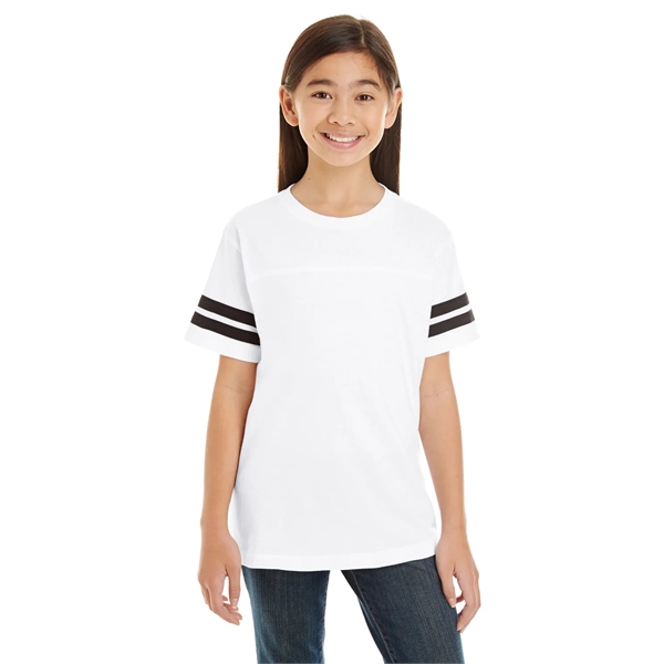 Live and Tell by LAT Youth Football Fine Jersey T-Shirt