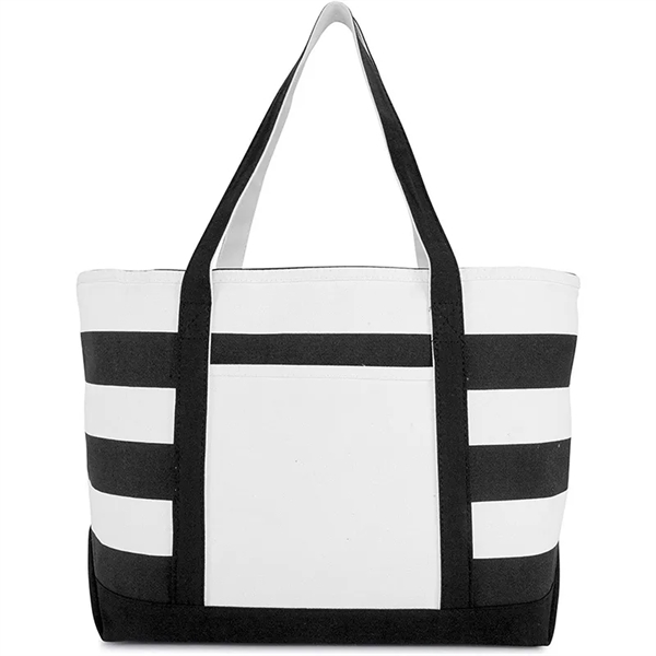 Cotton Canvas Nautical Tote Bag - Cotton Canvas Nautical Tote Bag - Image 0 of 5