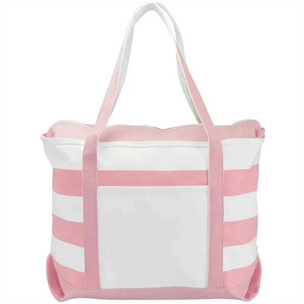 Cotton Canvas Nautical Tote Bag - Cotton Canvas Nautical Tote Bag - Image 5 of 5