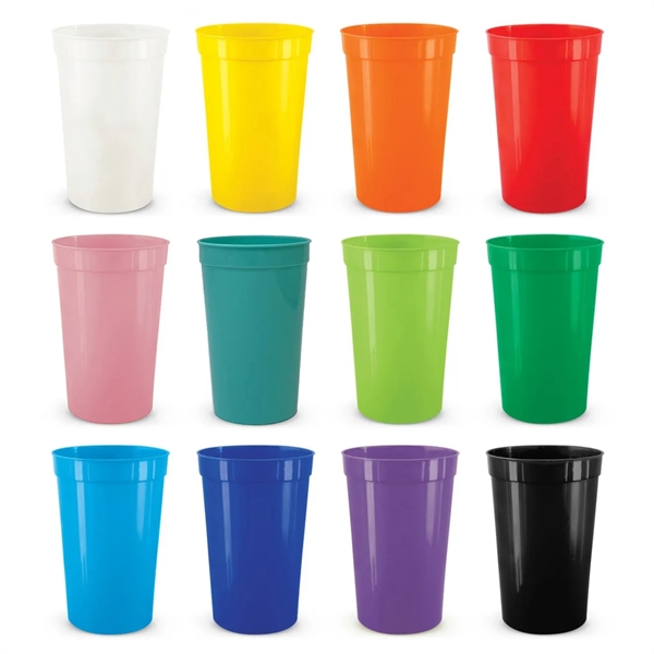 Reusable Plastic Stadium Rainbow Cups - Reusable Plastic Stadium Rainbow Cups - Image 0 of 5