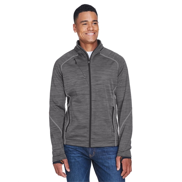 North End Men's Flux Melange Bonded Fleece Jacket - North End Men's Flux Melange Bonded Fleece Jacket - Image 15 of 39