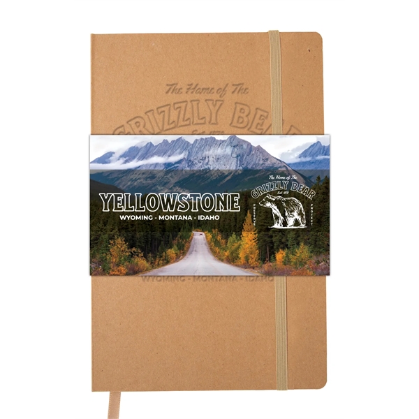 Stone Soft Bound Journal w/ Graphic Wrap
