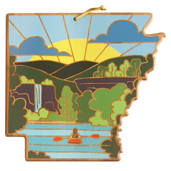 State Shaped Cutting & Serving Board w/Artwork Summer Stokes - State Shaped Cutting & Serving Board w/Artwork Summer Stokes - Image 14 of 45