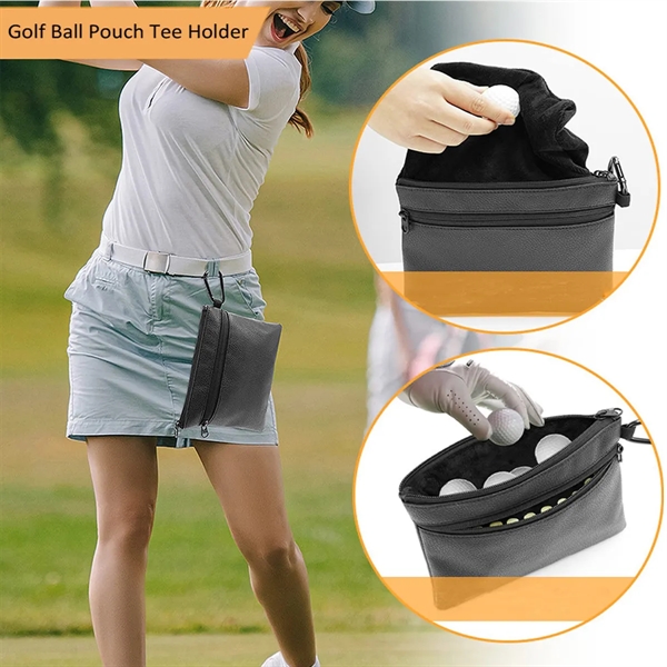 Professional Zippered Golf Pouch Black - Professional Zippered Golf Pouch Black - Image 2 of 4