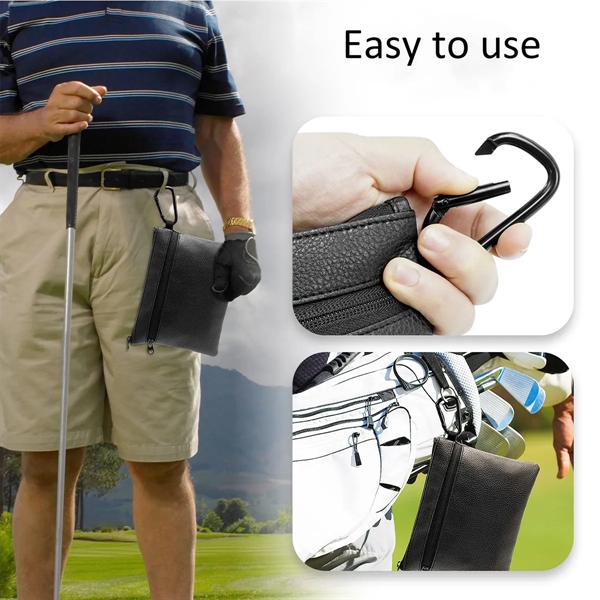Professional Zippered Golf Pouch Black - Professional Zippered Golf Pouch Black - Image 3 of 4