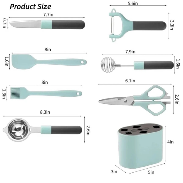 8Pcs Cooking Utensils Set - 8Pcs Cooking Utensils Set - Image 1 of 5