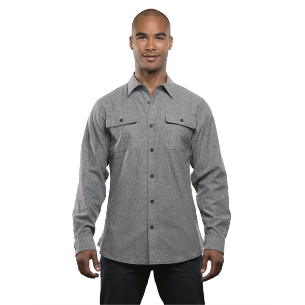 Burnside Men's Solid Flannel Shirt - Burnside Men's Solid Flannel Shirt - Image 11 of 28