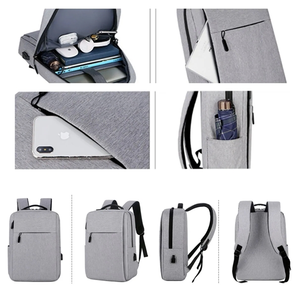 15.6inch USB Charging Travel Laptop Backpack - 15.6inch USB Charging Travel Laptop Backpack - Image 1 of 3