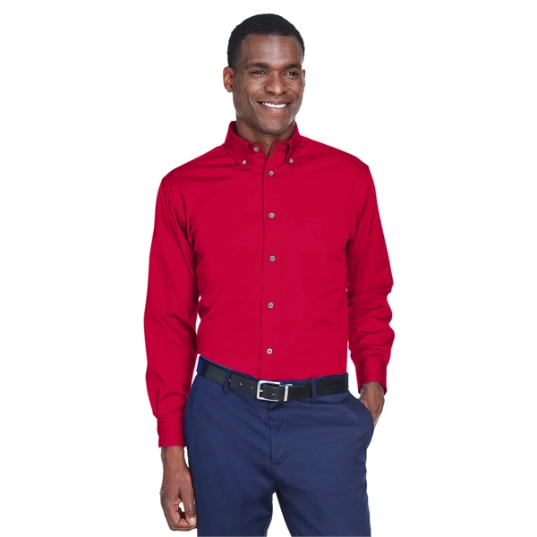 Harriton Men's Easy Blend™ Long-Sleeve Twill Shirt with S... - Harriton Men's Easy Blend™ Long-Sleeve Twill Shirt with S... - Image 75 of 135