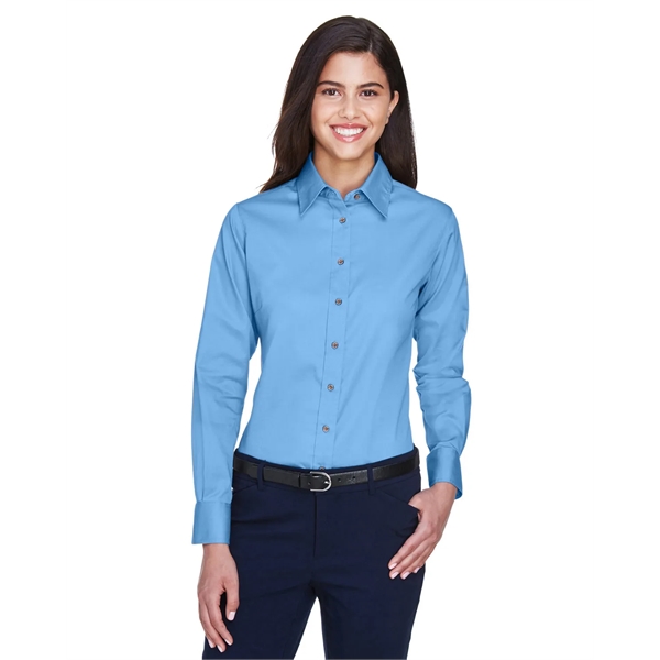 Harriton Ladies' Easy Blend™ Long-Sleeve Twill Shirt with... - Harriton Ladies' Easy Blend™ Long-Sleeve Twill Shirt with... - Image 59 of 146