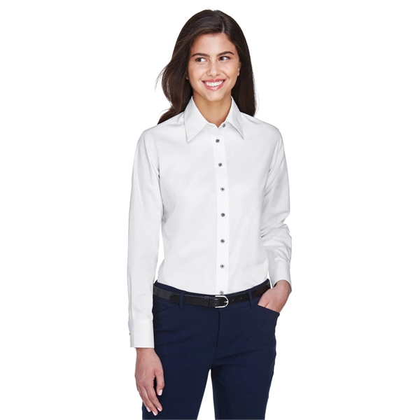 Harriton Ladies' Easy Blend™ Long-Sleeve Twill Shirt with... - Harriton Ladies' Easy Blend™ Long-Sleeve Twill Shirt with... - Image 62 of 146
