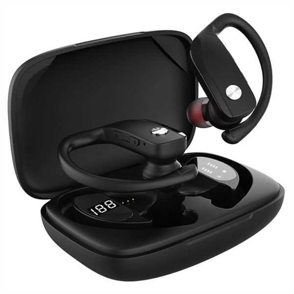 Wireless Earbuds Bluetooth Headphones with Earhooks - Wireless Earbuds Bluetooth Headphones with Earhooks - Image 2 of 2