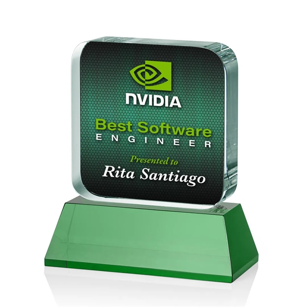 Flamborough VividPrint™ Award on Base - Green