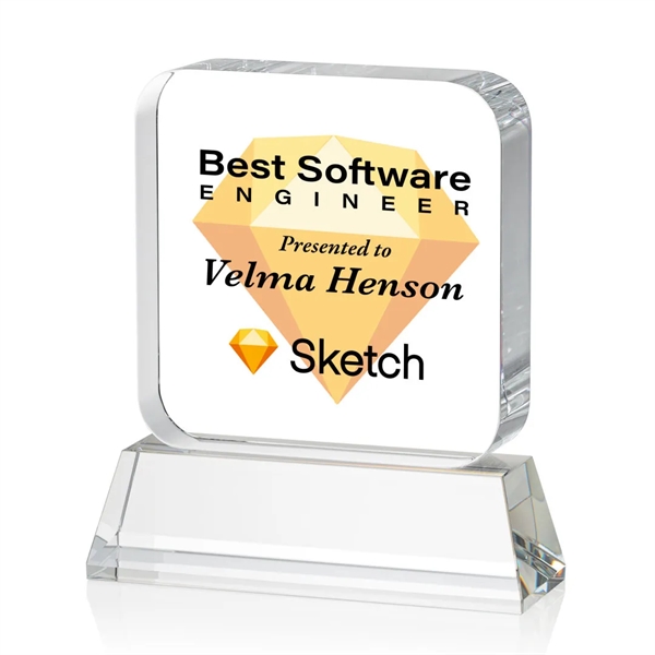 Flamborough VividPrint™ Award on Base - Clear