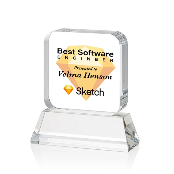 Flamborough VividPrint™ Award on Base - Clear