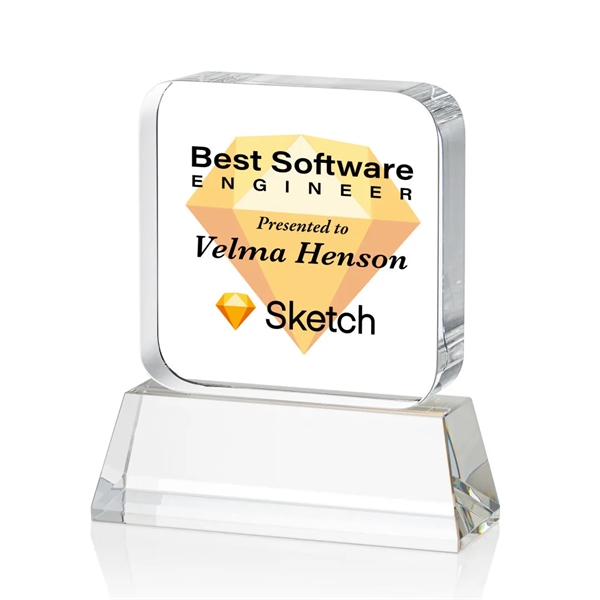 Flamborough VividPrint™ Award on Base - Clear