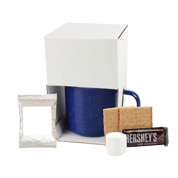 16 Oz Speckled Camp Mug w/S'mores Kit & Hot Choc. - 16 Oz Speckled Camp Mug w/S'mores Kit & Hot Choc. - Image 1 of 4